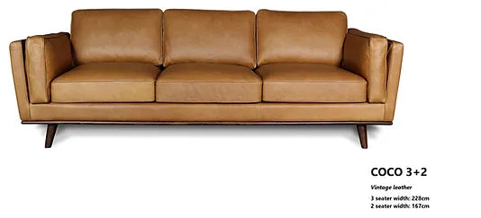 Coco 3+2 Vintage Leather